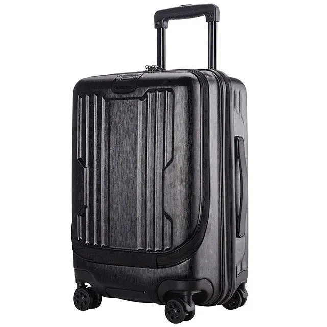 20 Inch Cabin Rolling Travel Luggage Suitcase Case With Laptop Bag,Women Pc Wheel Upscale Trolley ,