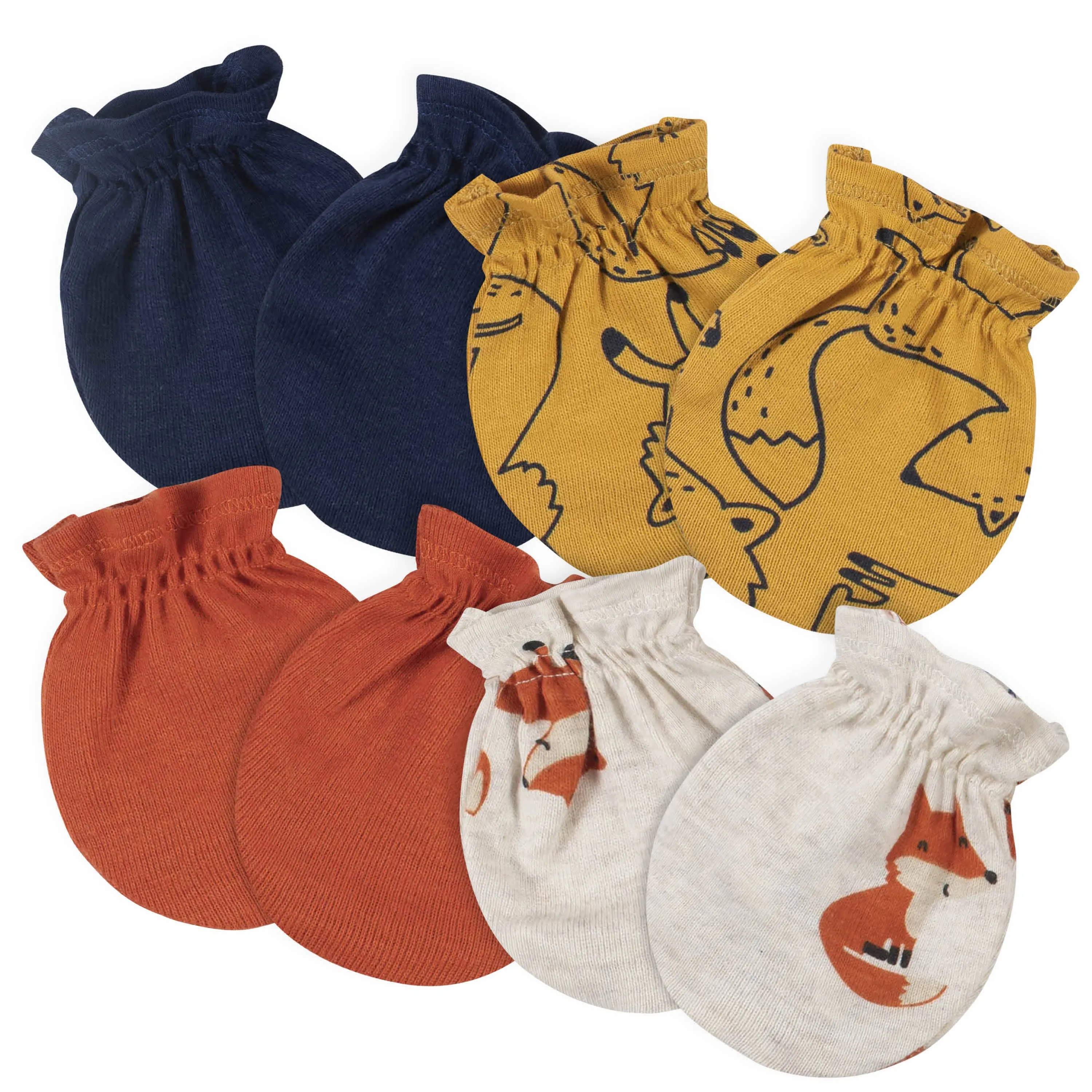 21-Piece Baby Boys Fox Terry Bib, Burpcloth, Mittens, Cap and Bootie Sock Set