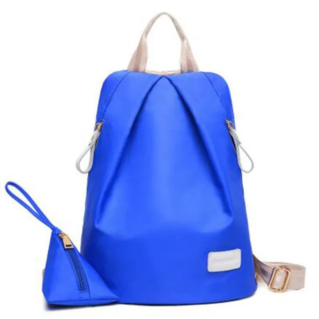 (2pcs/Set)New Fashion Women Nylon Backpack High-capacity Waterproof Backpack Travel Versatile