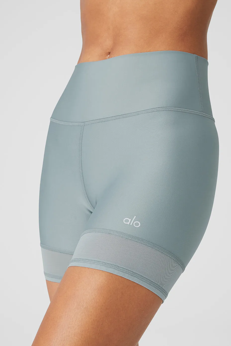 5 Airlift Double Trouble Biker Short - Cosmic Grey