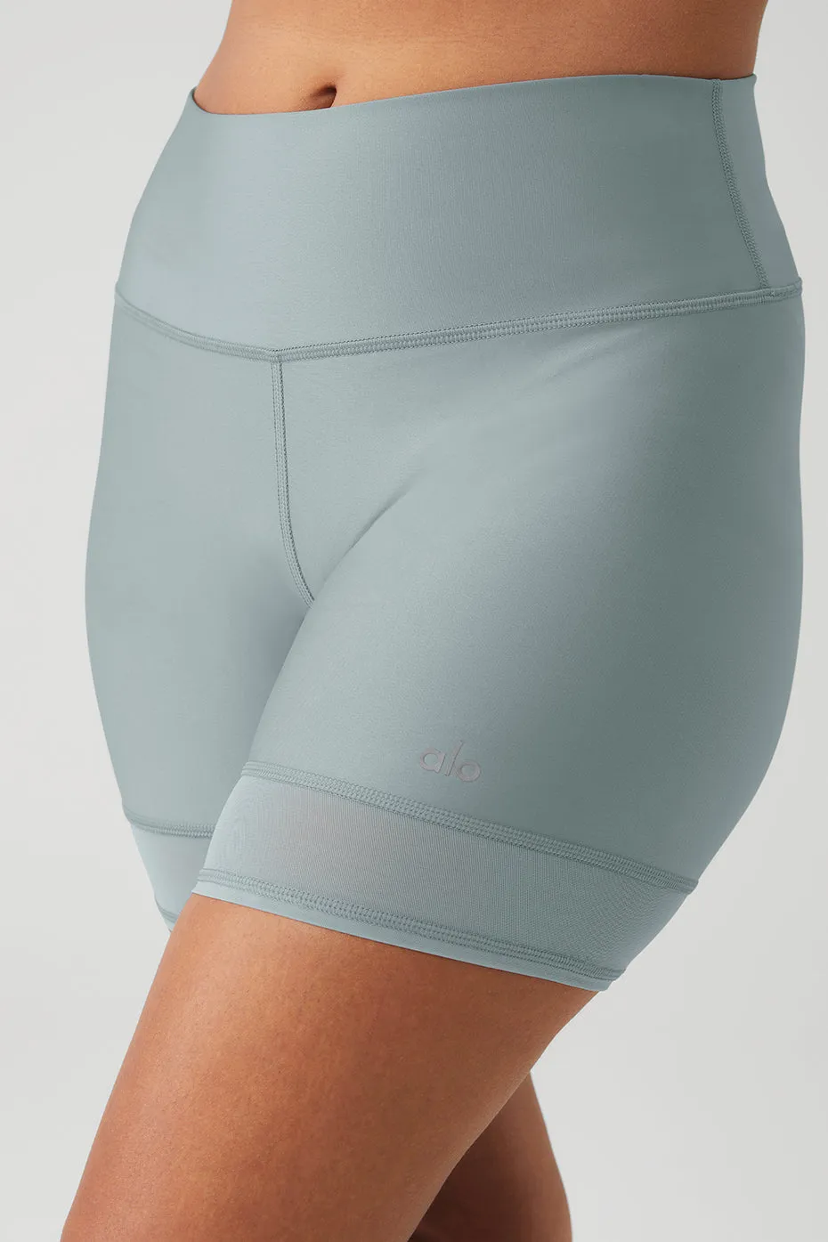 5 Airlift Double Trouble Biker Short - Cosmic Grey