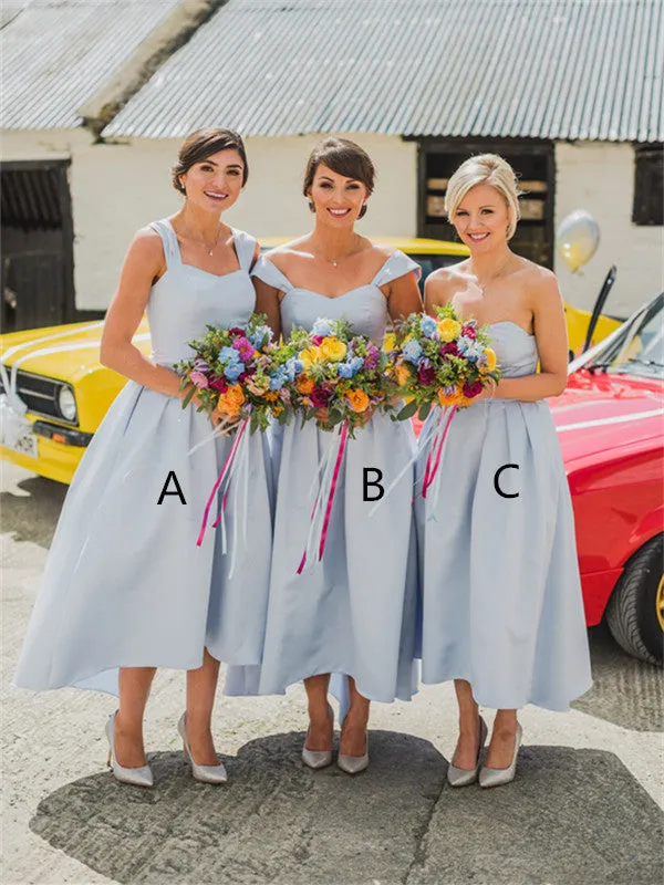 A-line Sweetheart Simple Cheap Short Bridesmaid Dresses, BD0608