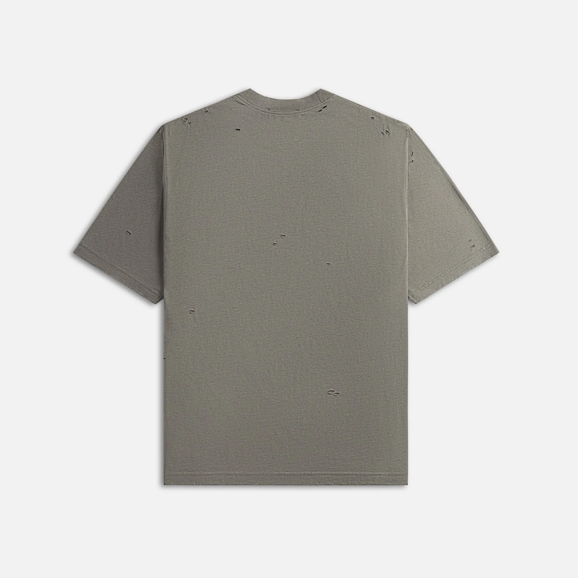 Acne Studios Exford U Button Logo Tee - Moss Green