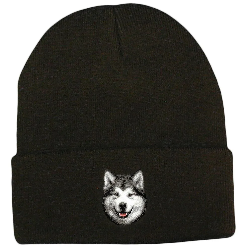 Alaskan Malamute Embroidered Beanies