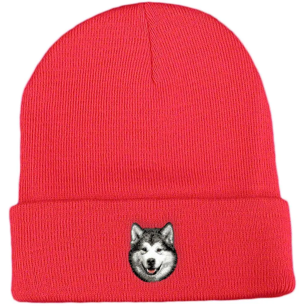 Alaskan Malamute Embroidered Beanies