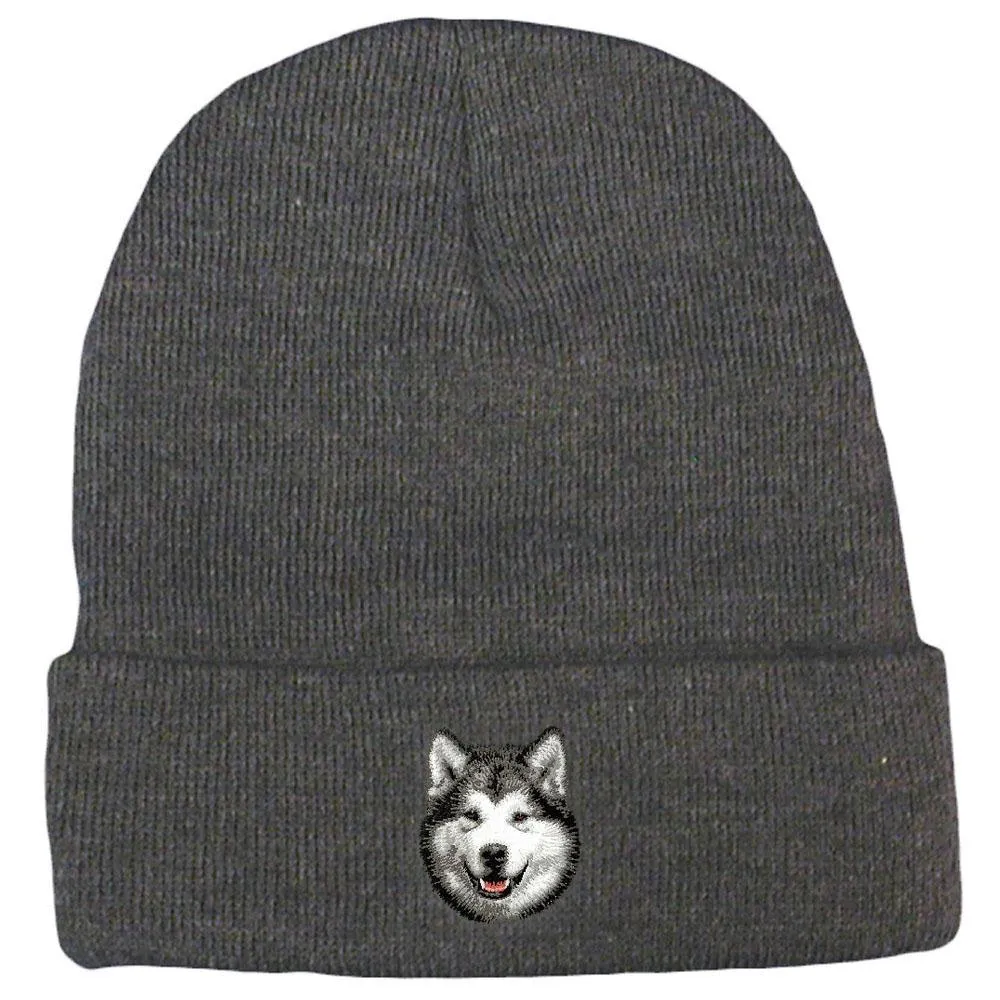 Alaskan Malamute Embroidered Beanies