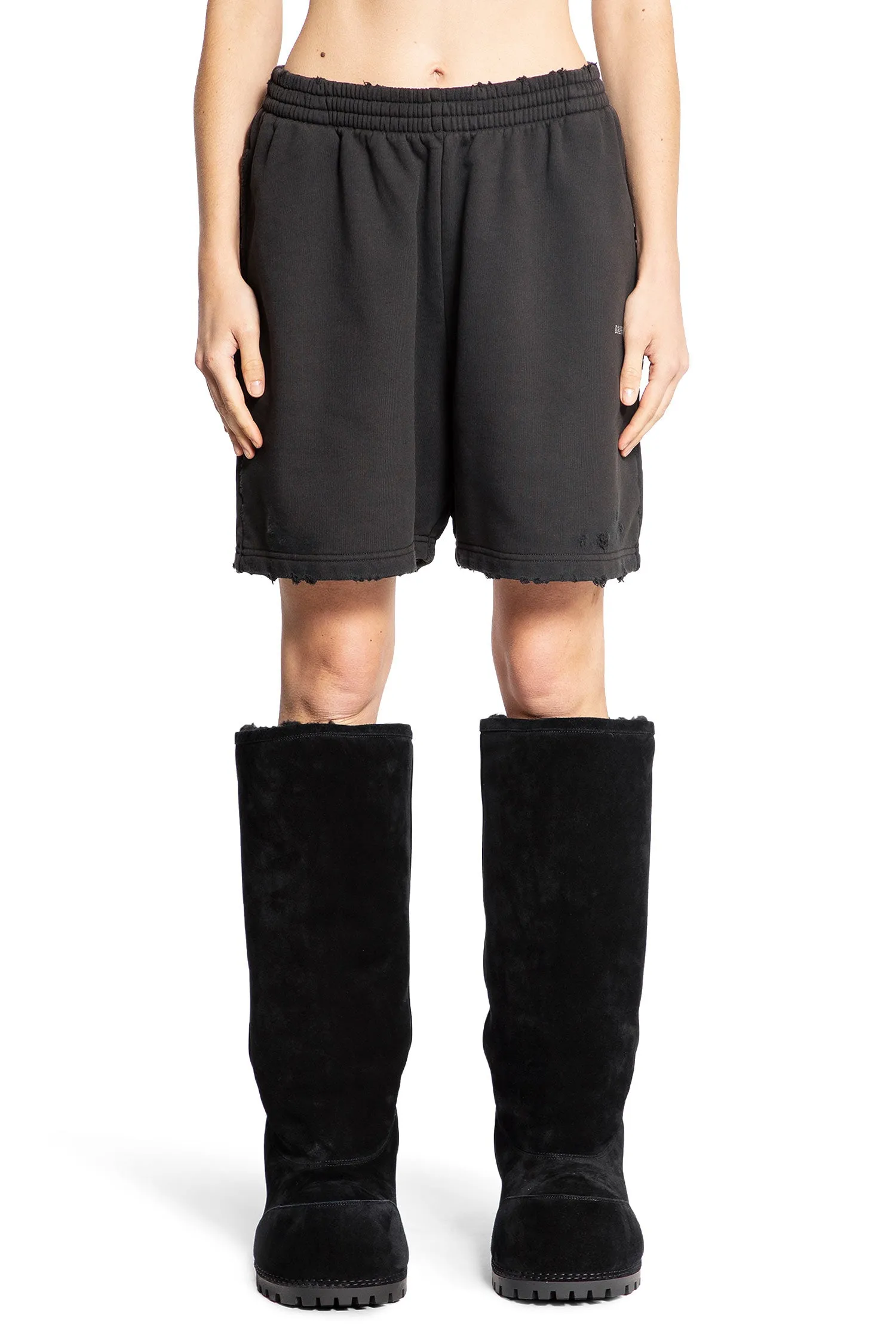 BALENCIAGA WOMAN BLACK SHORTS