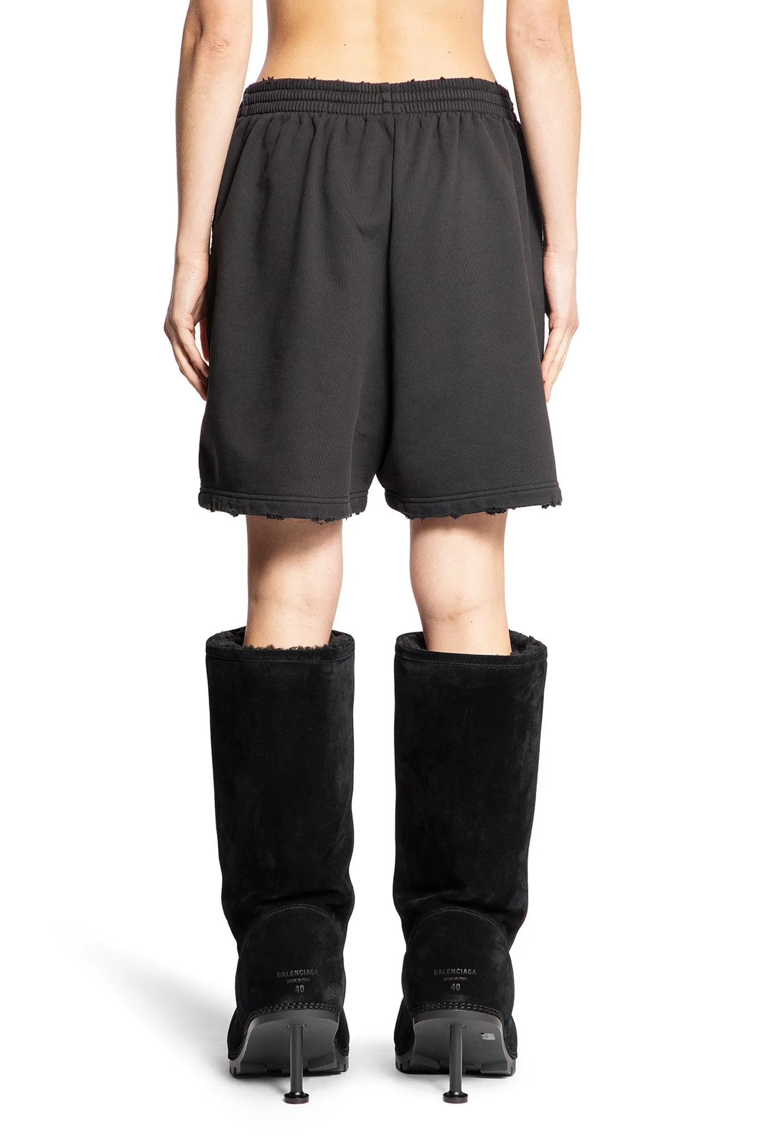 BALENCIAGA WOMAN BLACK SHORTS