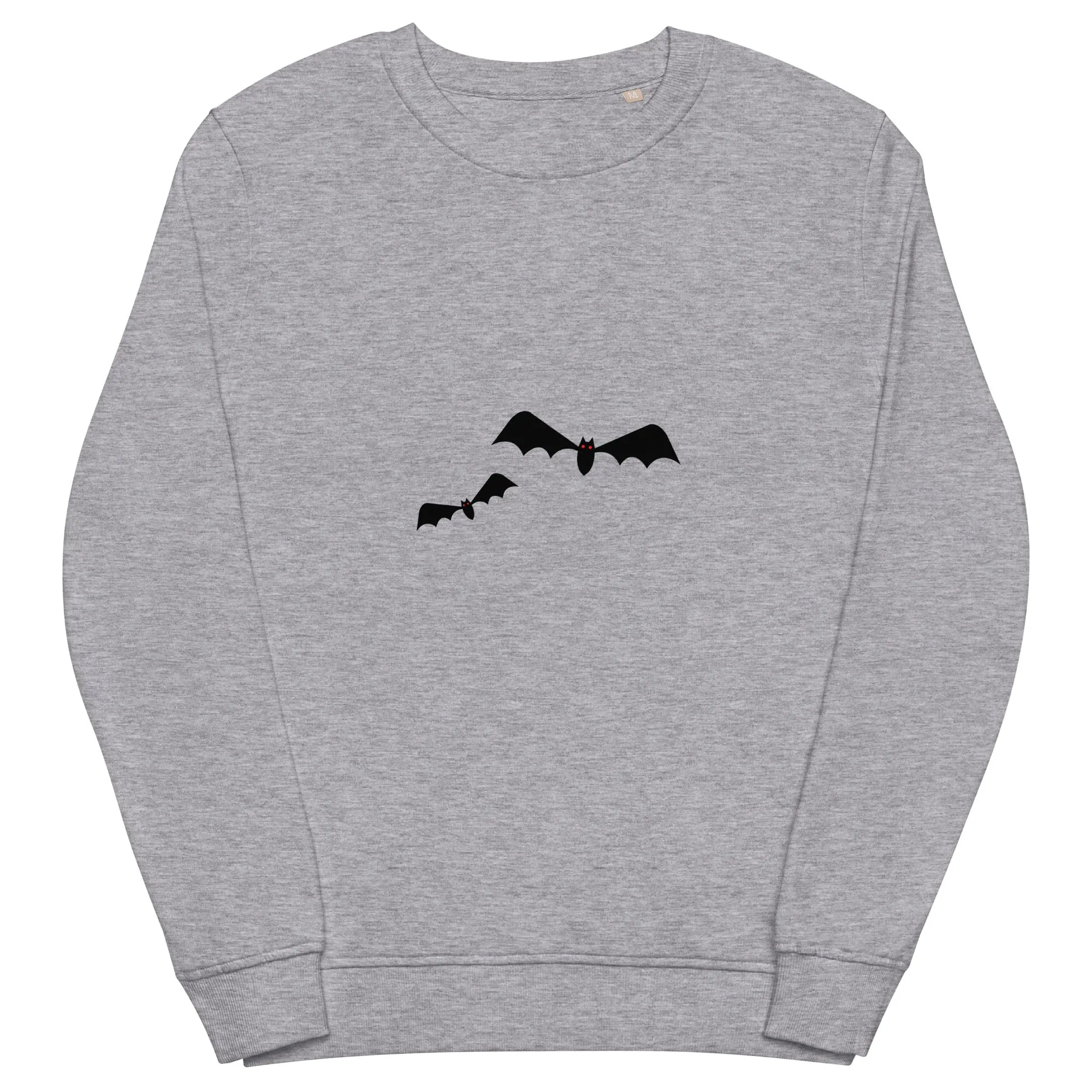 Bats Halloween Graphic Women Organic Sweatshirt