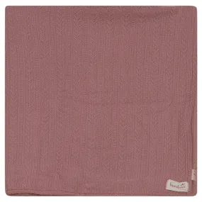 Bondoux Bebe Cerise V-Neck Textured Knit Blanket