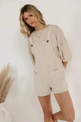 Boone Shortalls in Beige