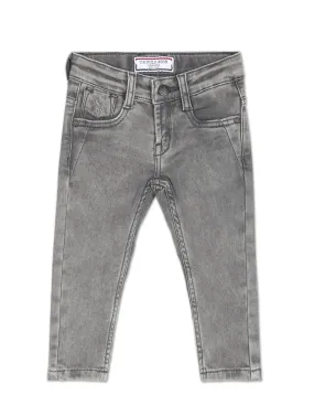 Boys Acid Wash Skinny Fit Jeans