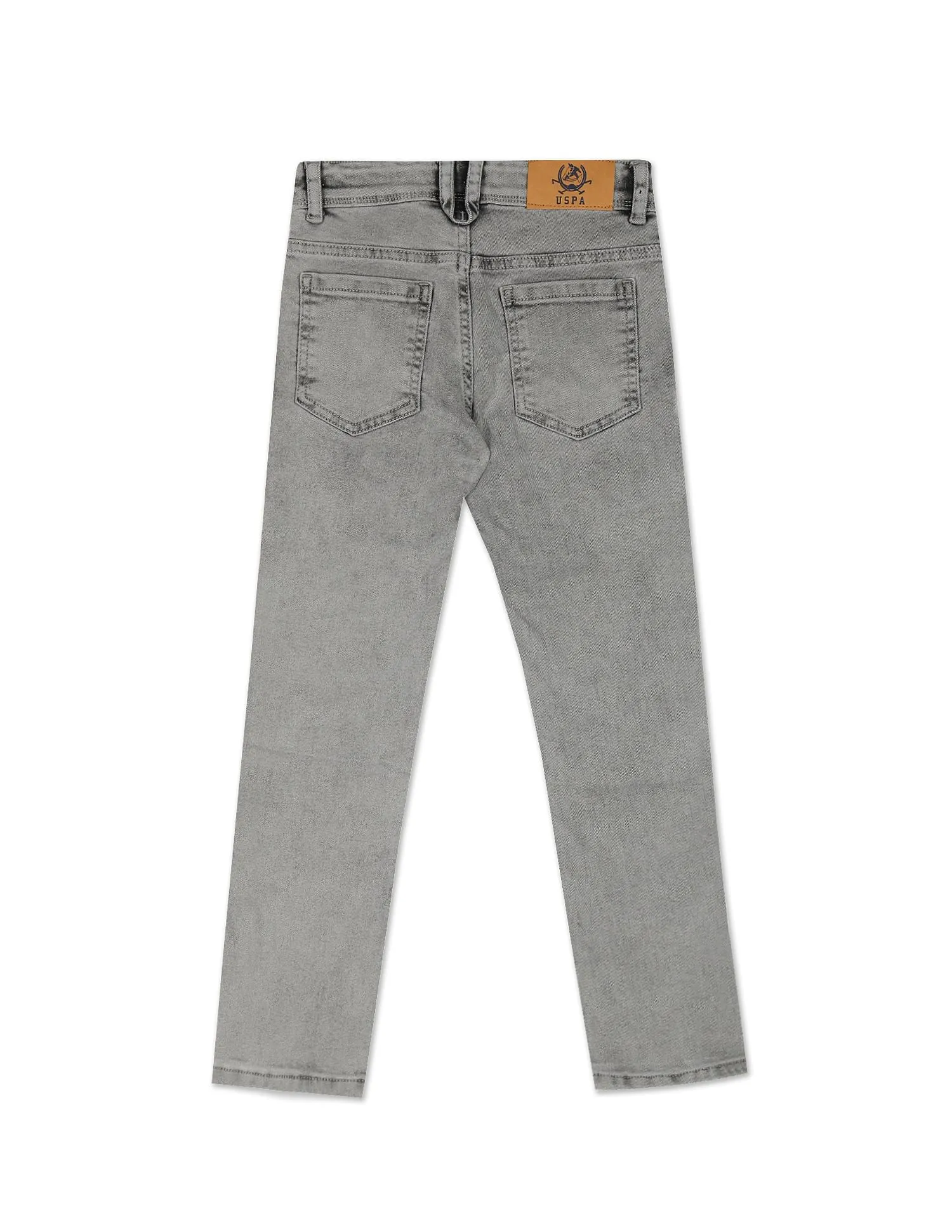 Boys Acid Wash Skinny Fit Jeans