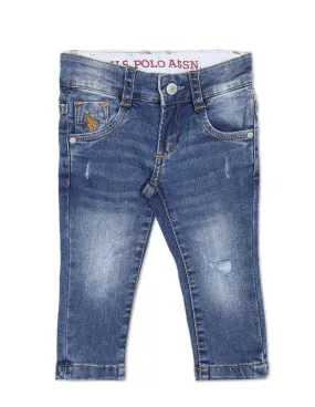 Boys Lightly Distressed Regallo Skinny Fit Jeans