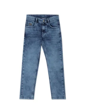 Boys Mid Rise Acid Wash Skinny Fit Jeans