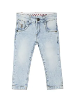 Boys Mid Rise Lightly Distressed Jeans