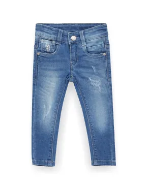 Boys Skinny Fit Blue Jeans