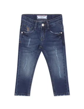 Boys Skinny Fit Lightly Distressed Jeans