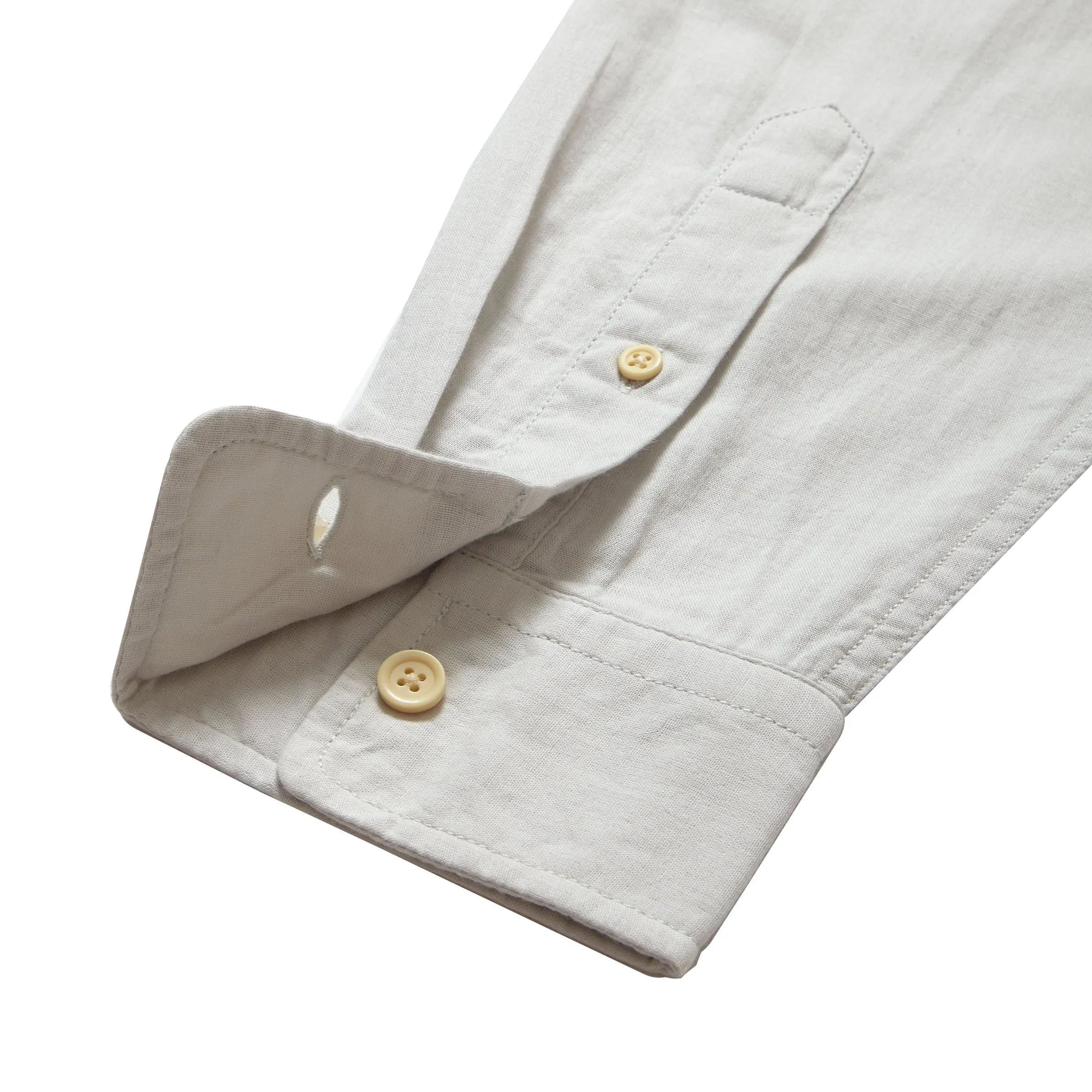 Brando Lightweight Double Cloth Shirt - Glacier Gray