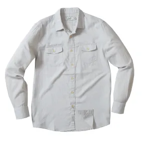 Brando Lightweight Double Cloth Shirt - Glacier Gray