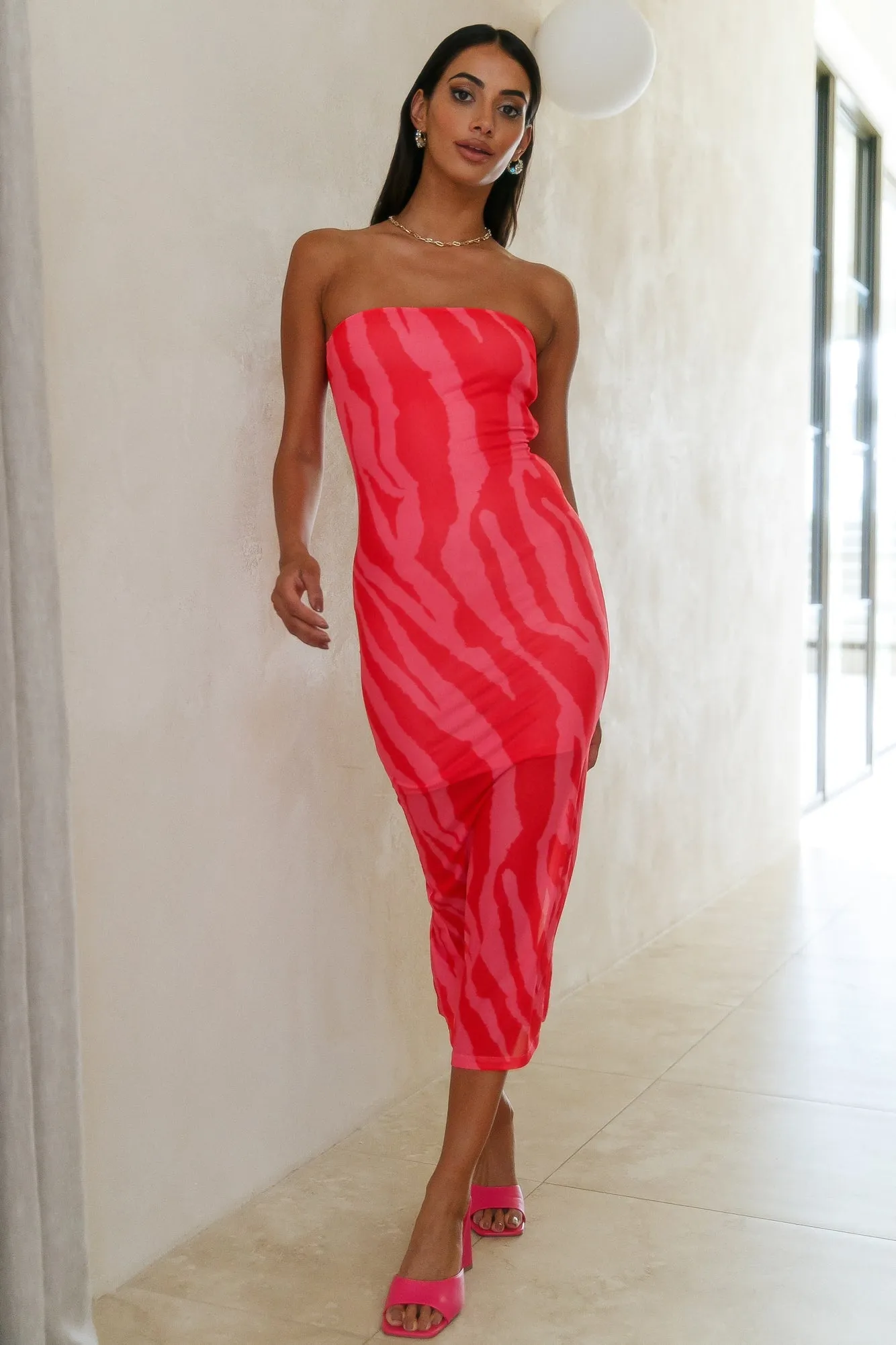 Can Feel You Maxi Dress Red