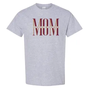 Central Michigan Classic Mom T-Shirt - Sport Grey