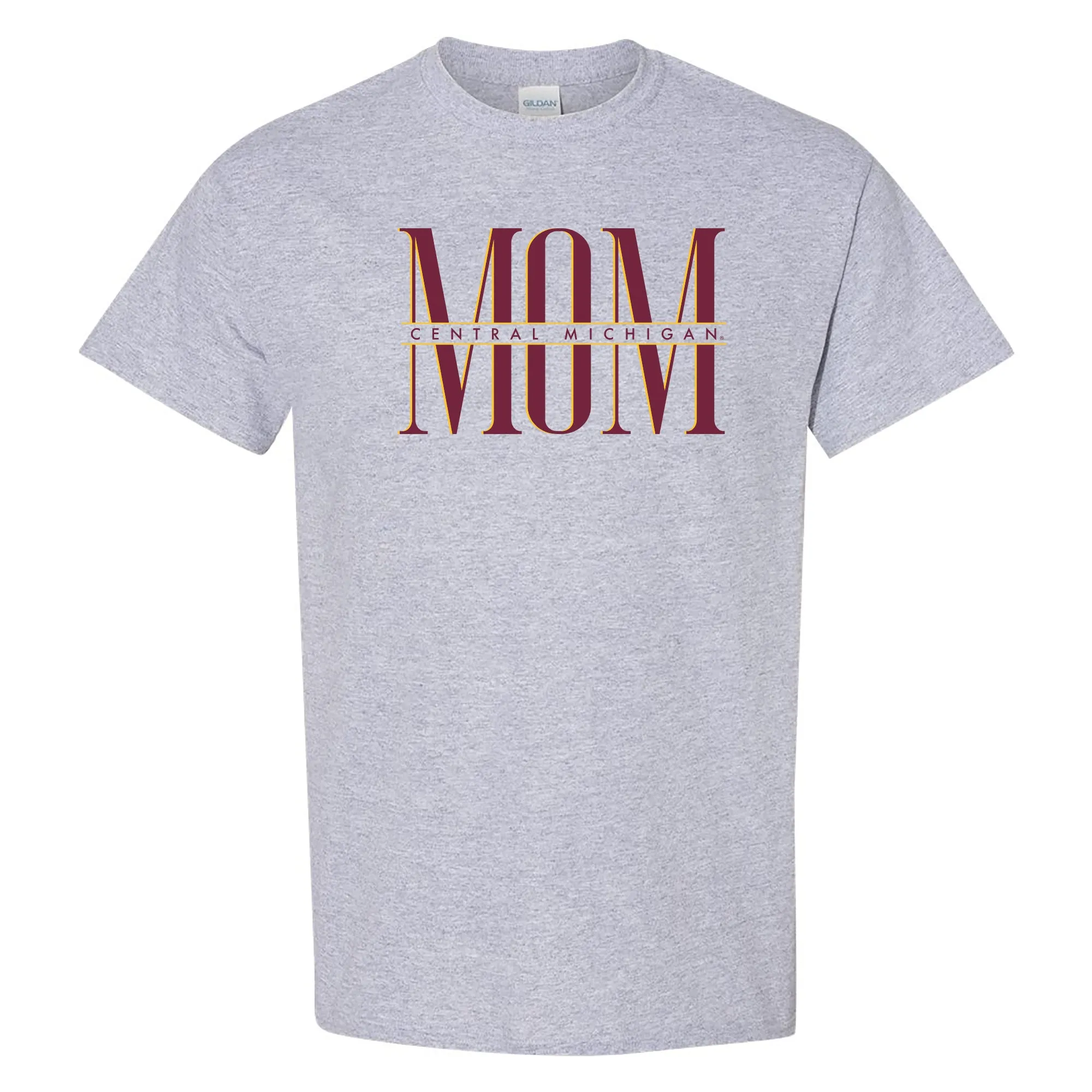 Central Michigan Classic Mom T-Shirt - Sport Grey