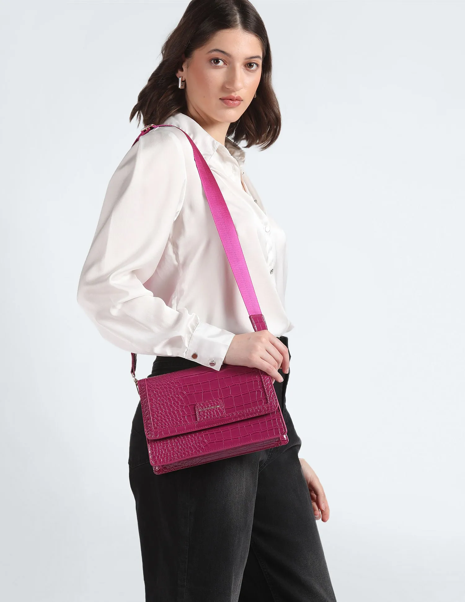 City Girl Textured Sling Bag