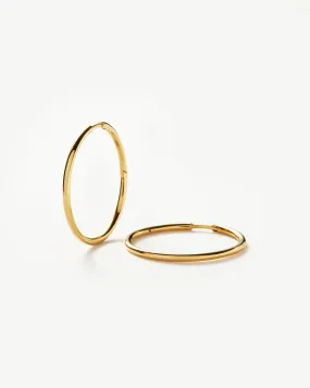 Classic Medium Hoop Earrings | 18k Gold Vermeil