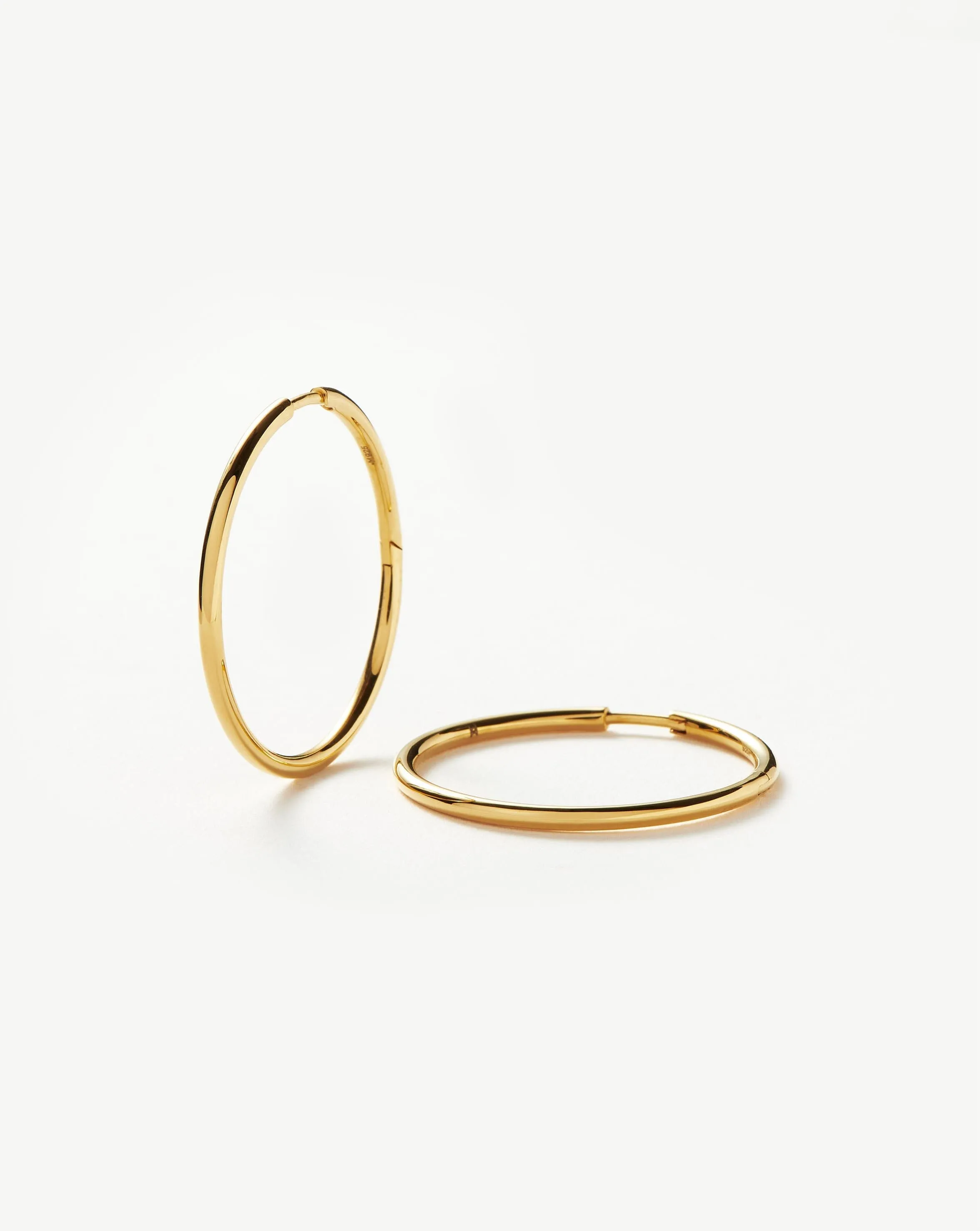 Classic Medium Hoop Earrings | 18k Gold Vermeil