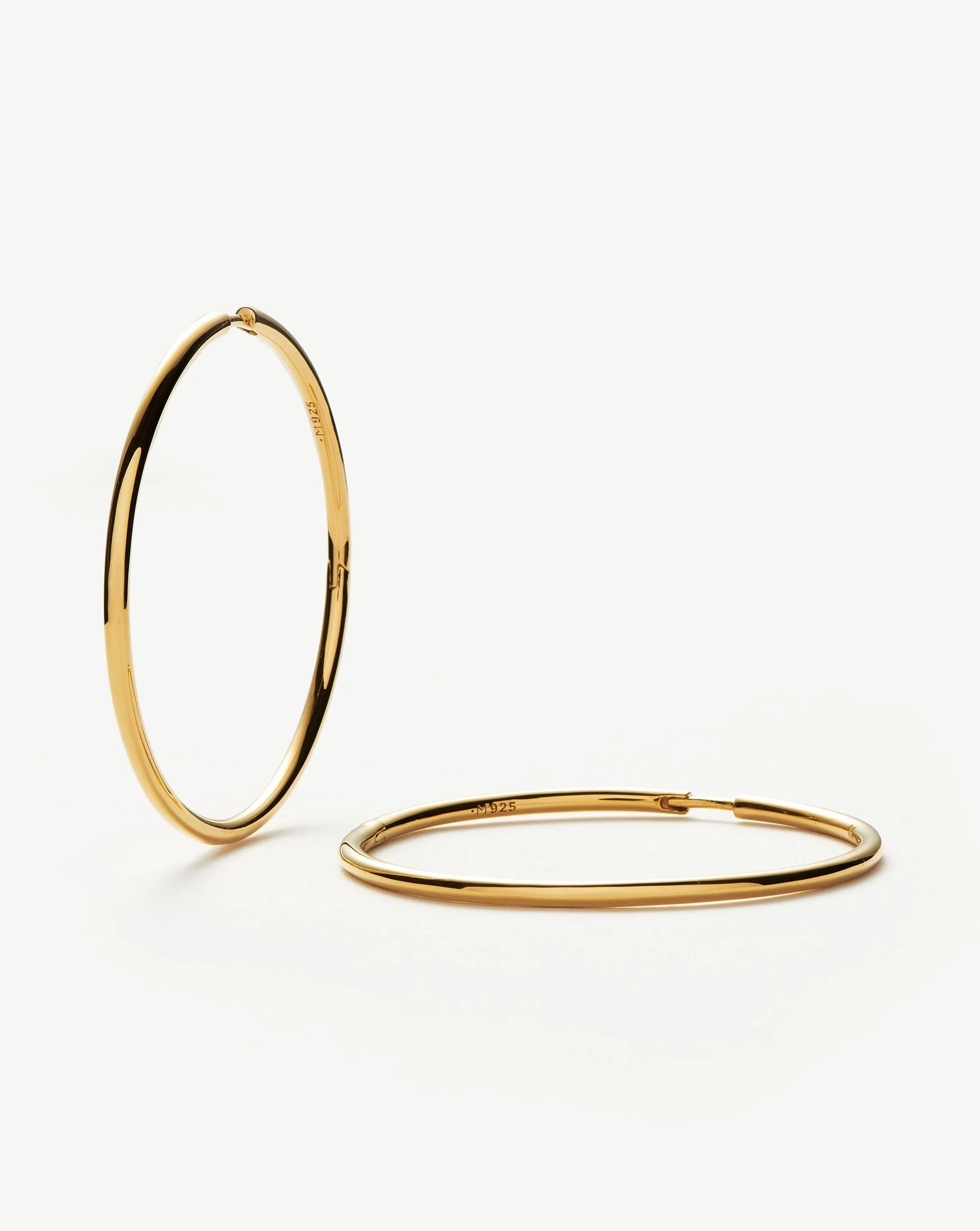 Classic Oversized Hoop Earrings | 18k Gold Vermeil