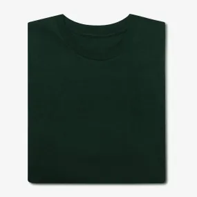 Cotton Long Sleeves T-Shirt in Olive