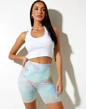 Cycle Shorts in Pastel Tie Dye