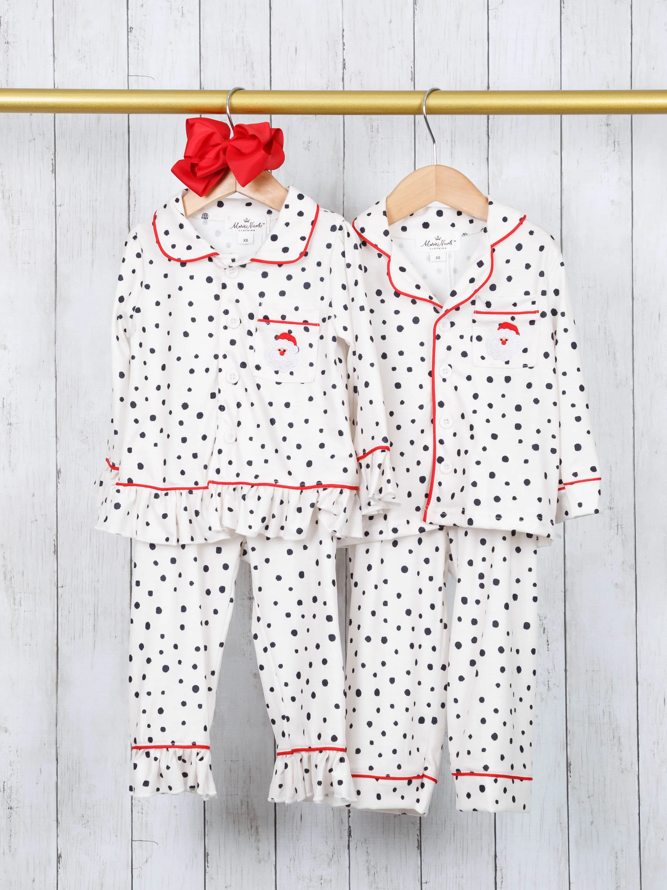 Dalmatian Santa Pocket Pajamas - Boys & Girls