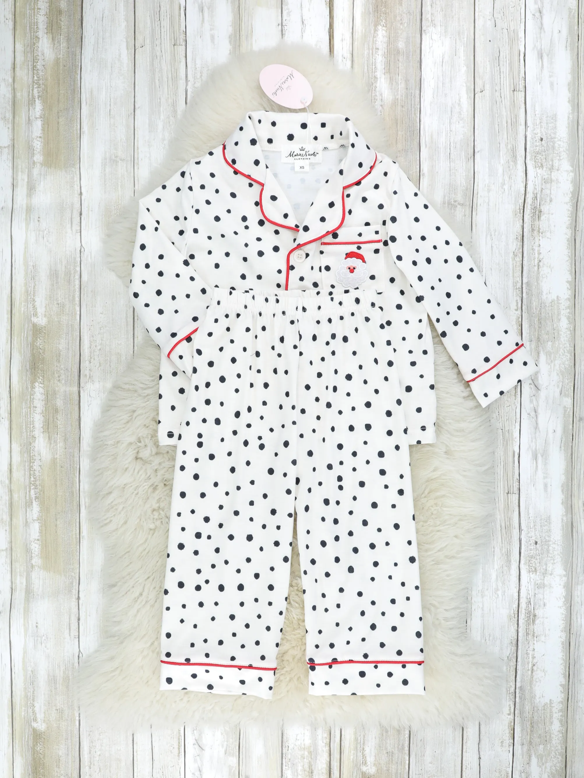 Dalmatian Santa Pocket Pajamas - Boys & Girls