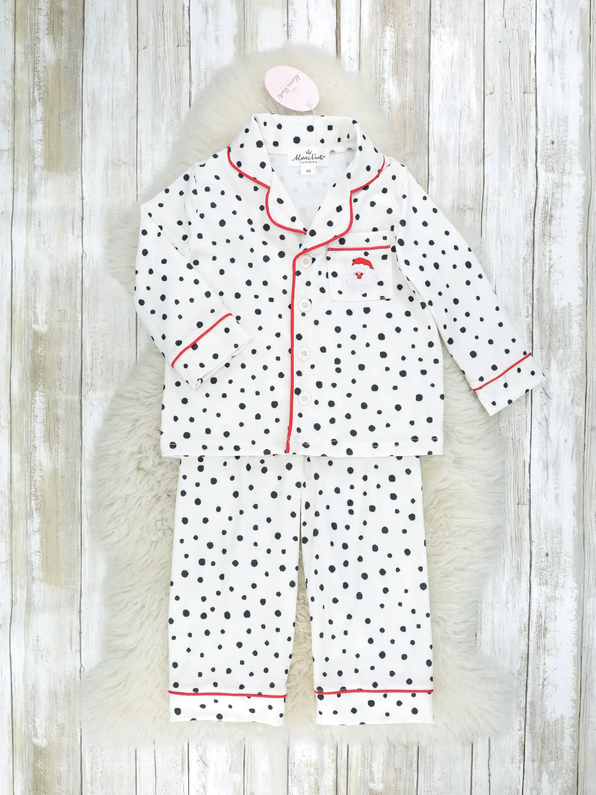 Dalmatian Santa Pocket Pajamas - Boys & Girls