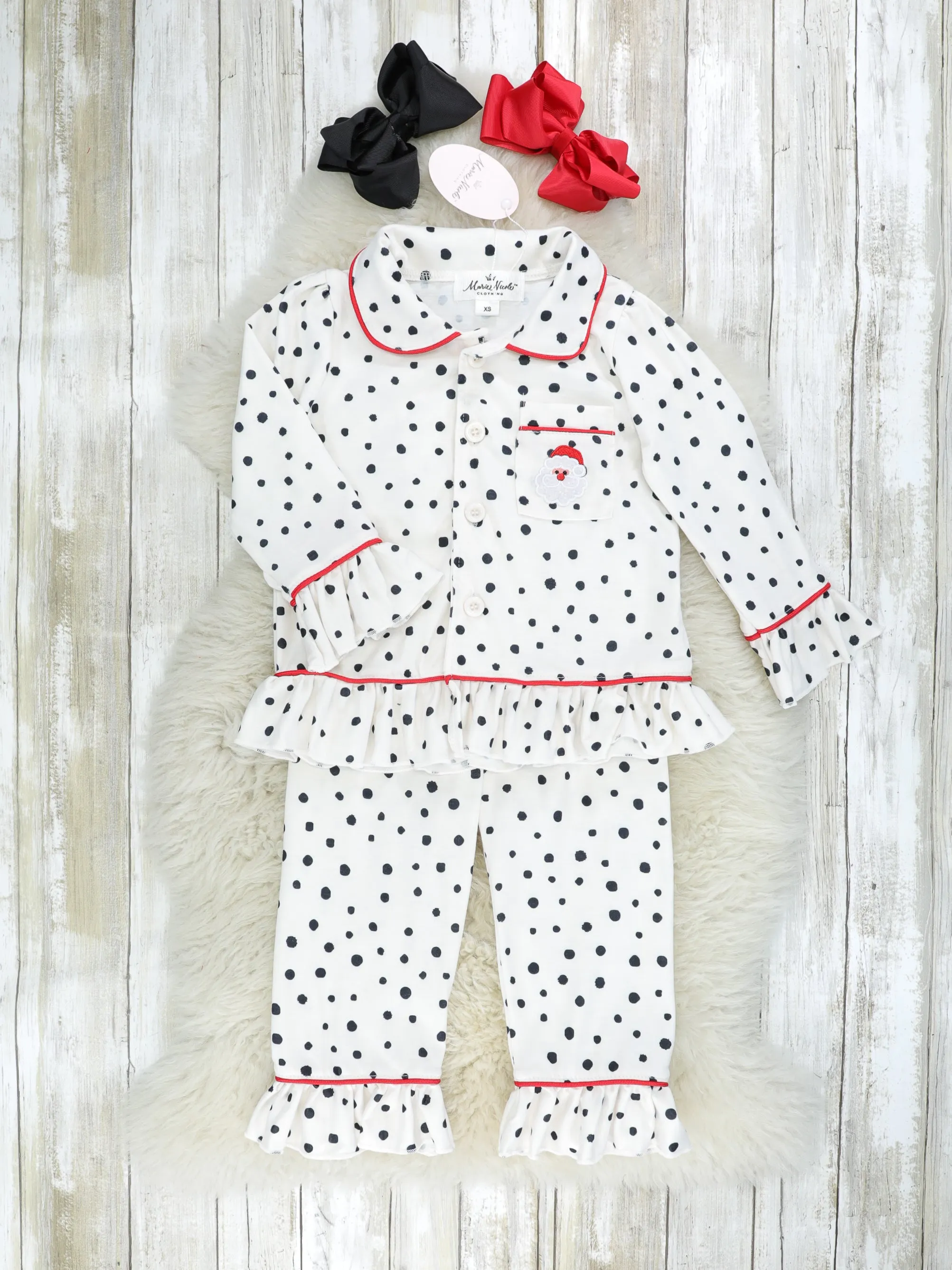 Dalmatian Santa Pocket Pajamas - Boys & Girls