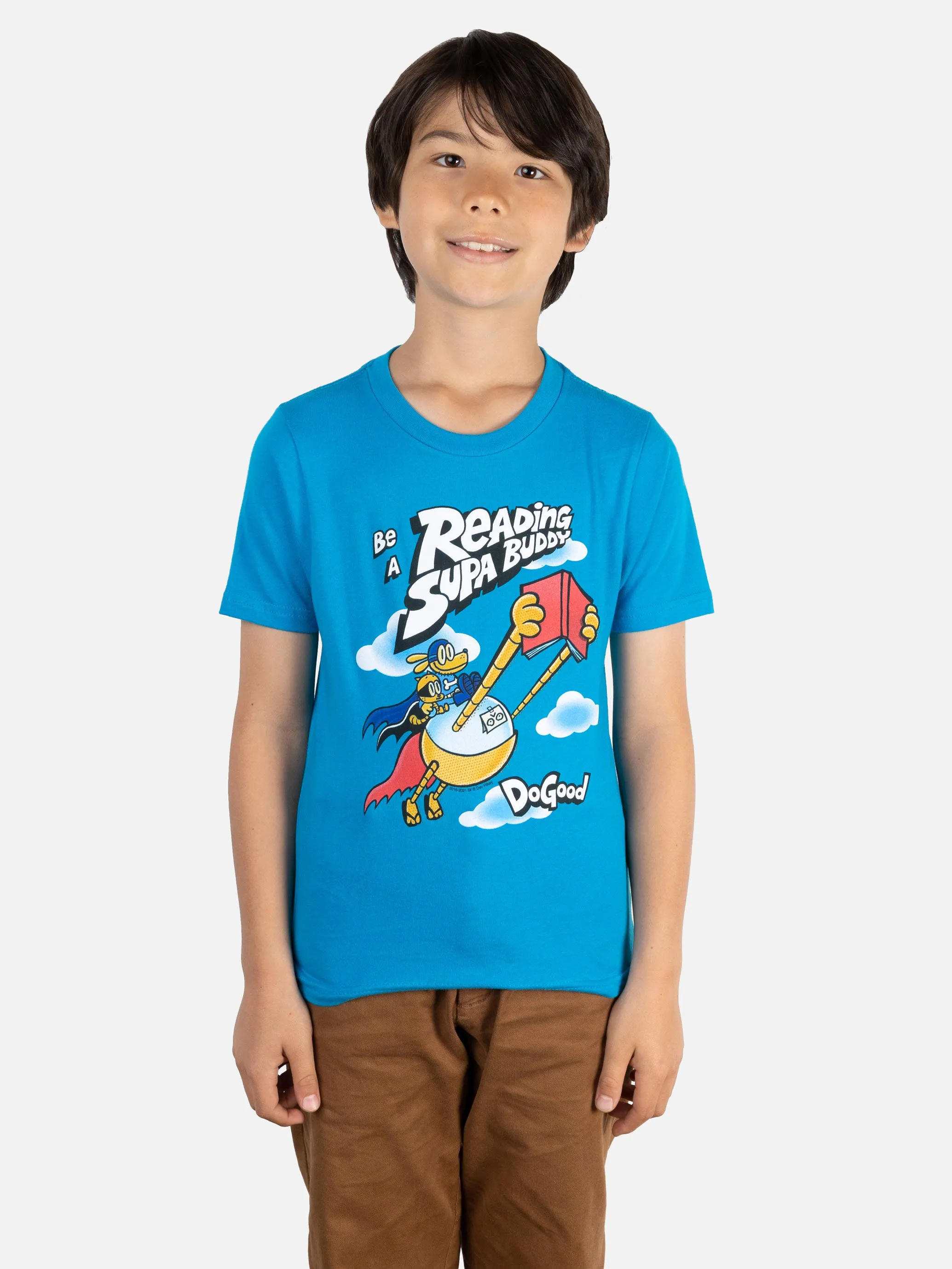 Dog Man: Be a Reading Supa Buddy Kids' T-Shirt