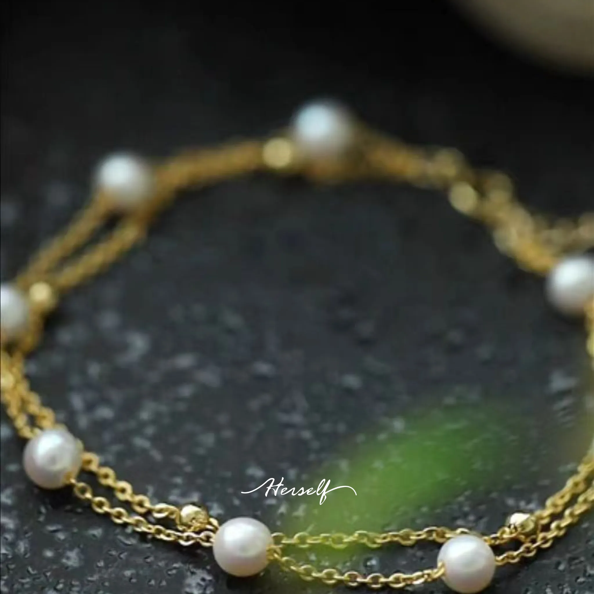 Dual Harmony akoya Pearl Double-Layer Bracelet