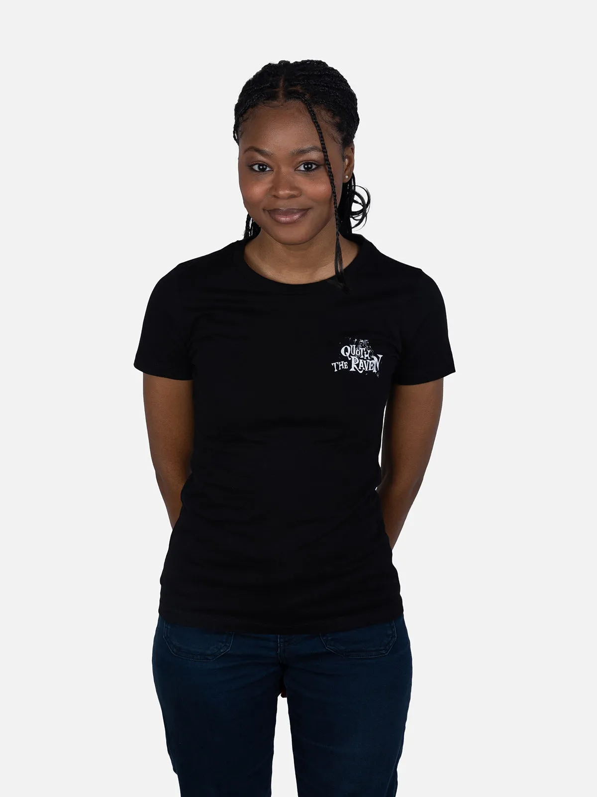 Edgar Allan Poe Nevermore Raven Women's Crew T-Shirt