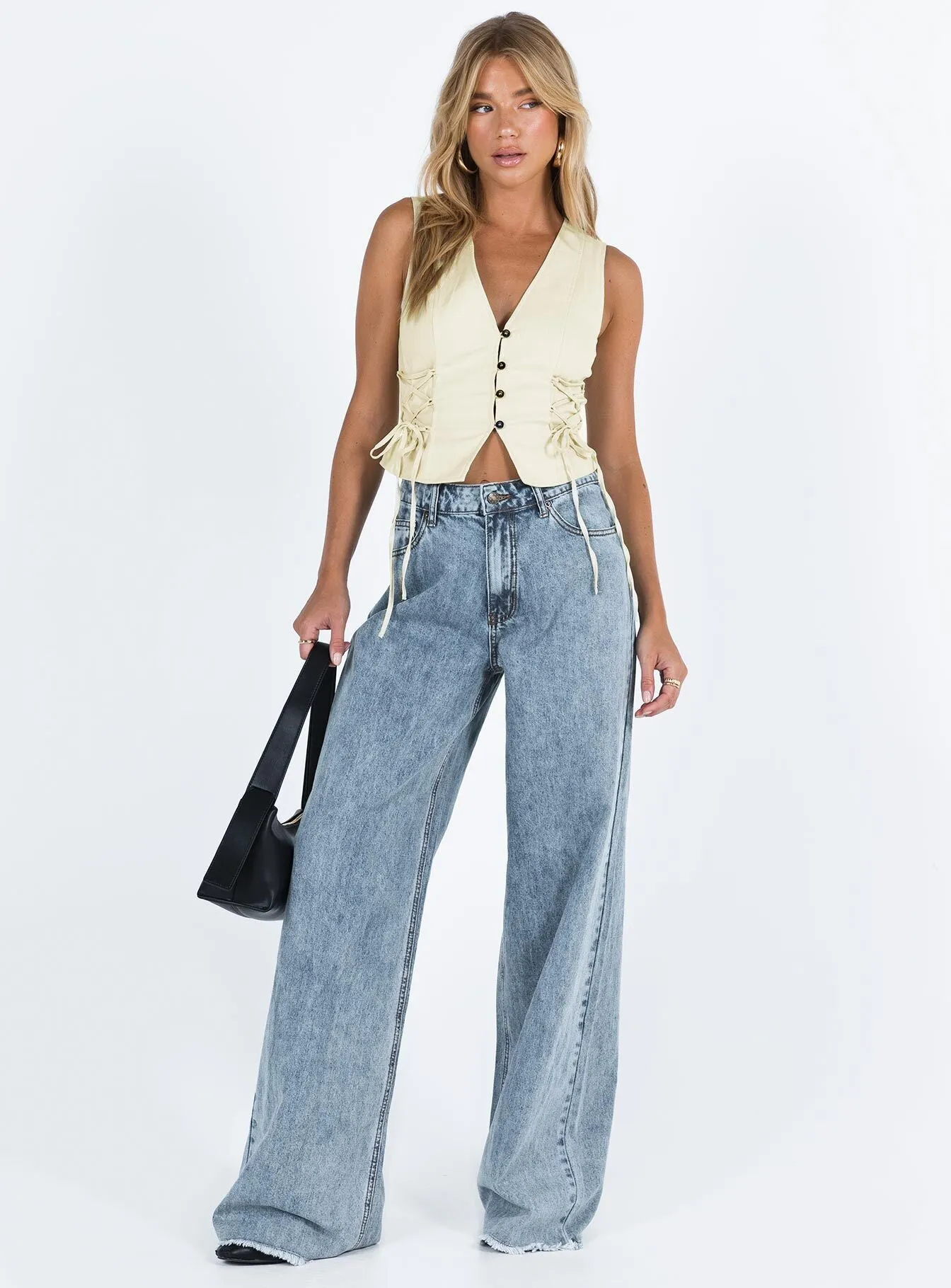 Eivissa Baggy Jeans Faded Denim