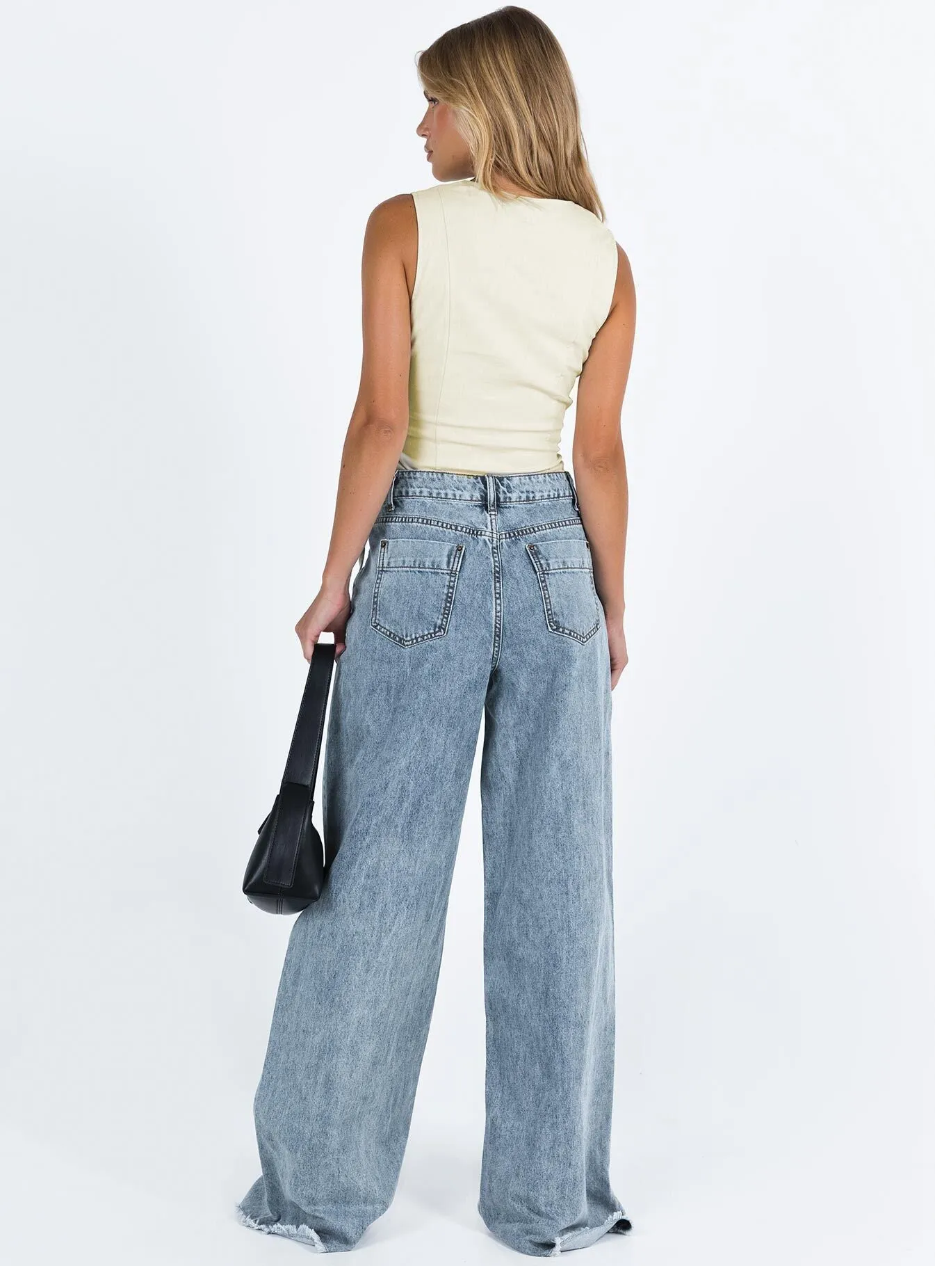 Eivissa Baggy Jeans Faded Denim