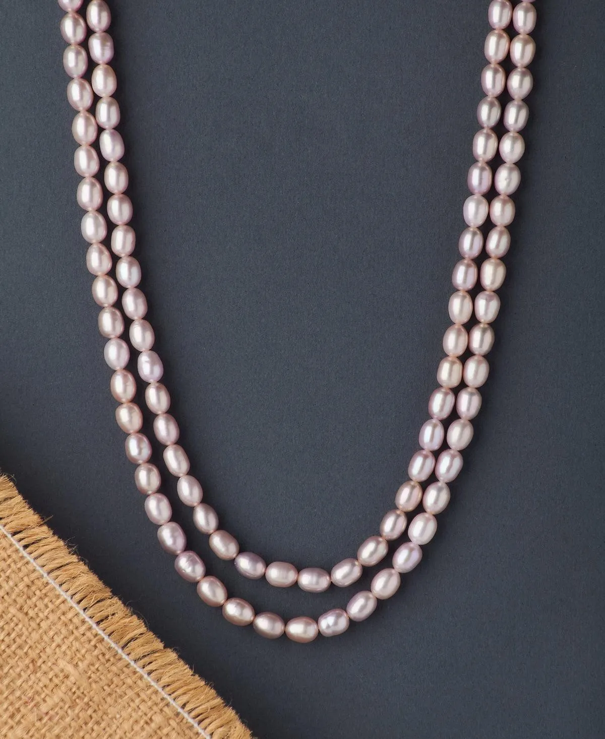 Elegant 2 line Pearl Necklace