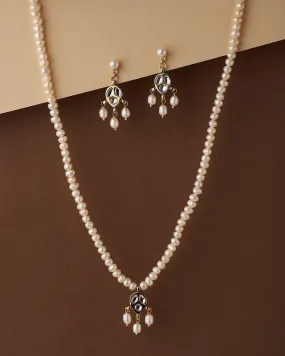 Elegant Real Pearl Necklace Set