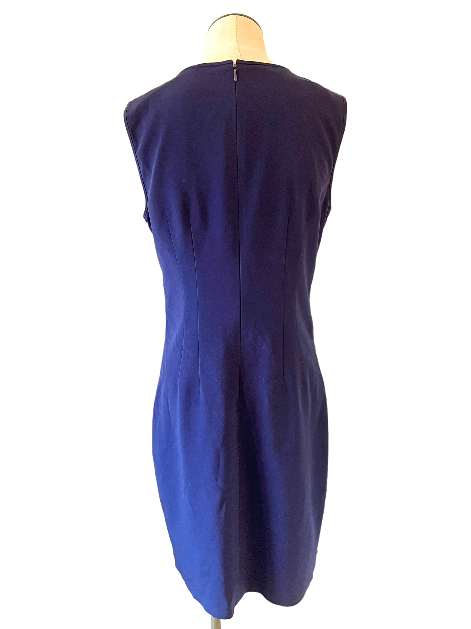 Elie Tahari Navy & Blue Color Block Size 8 Dress