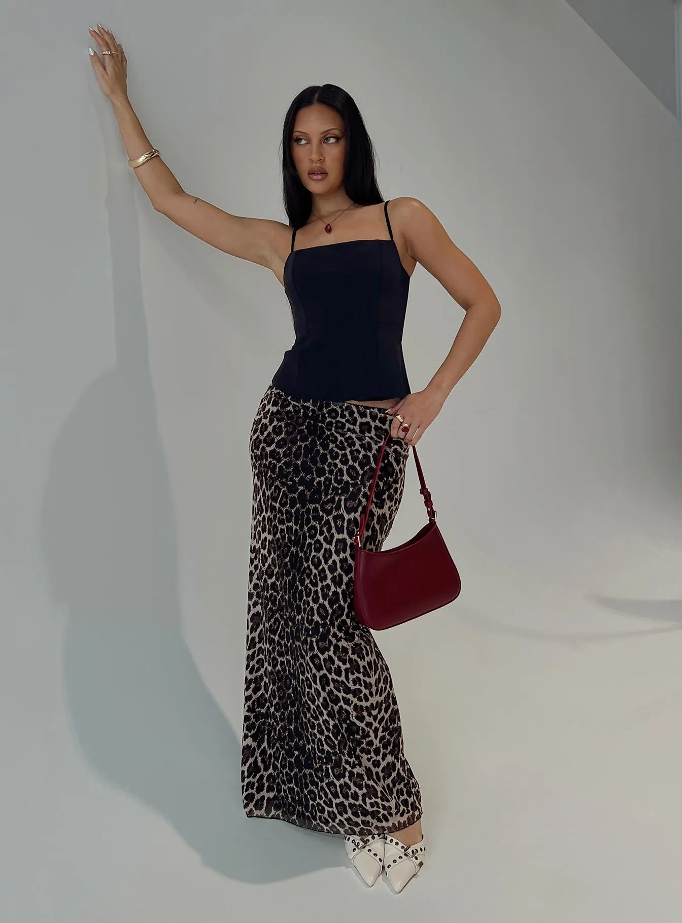 Ergo Maxi Skirt Leopard