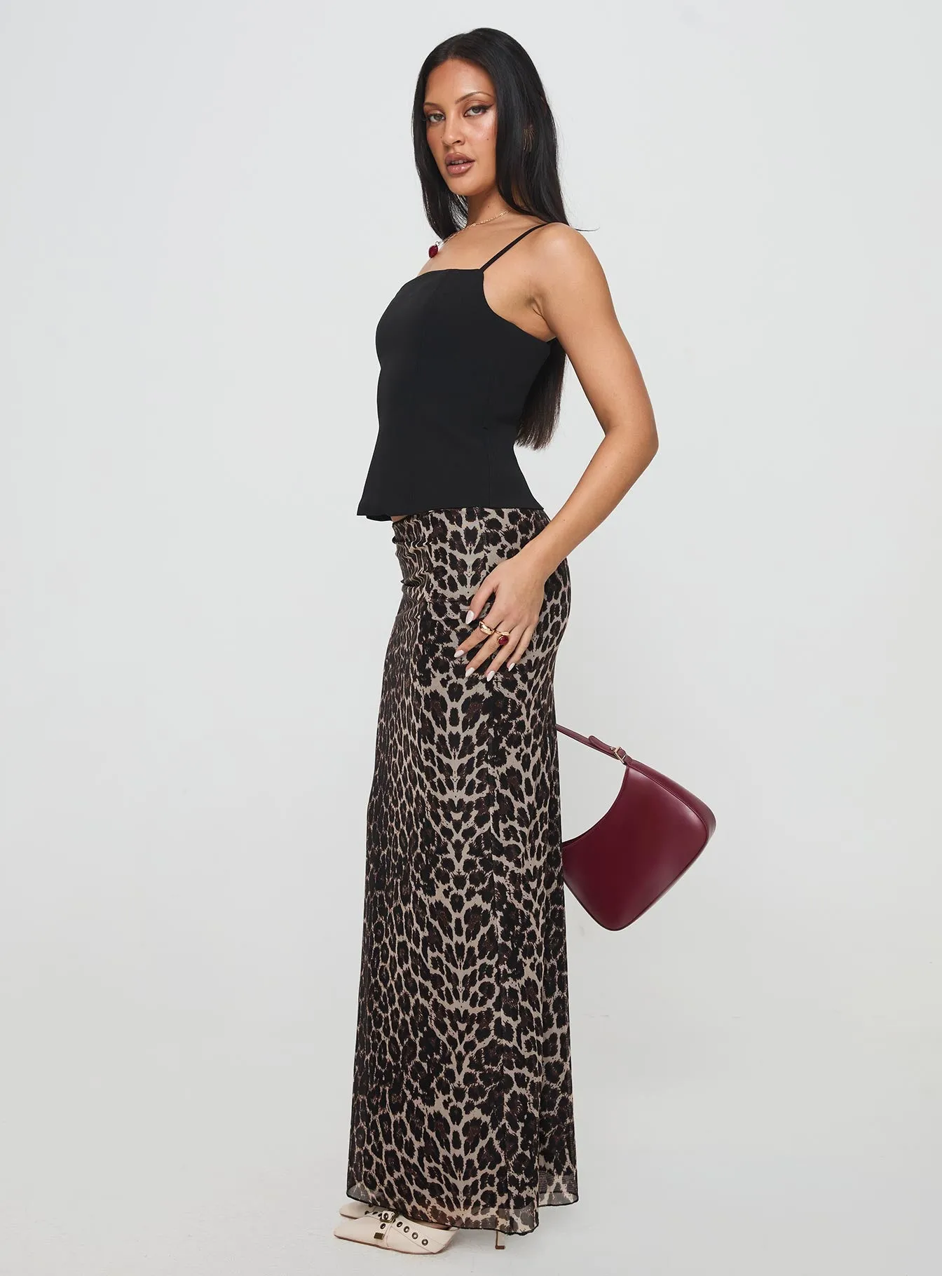 Ergo Maxi Skirt Leopard