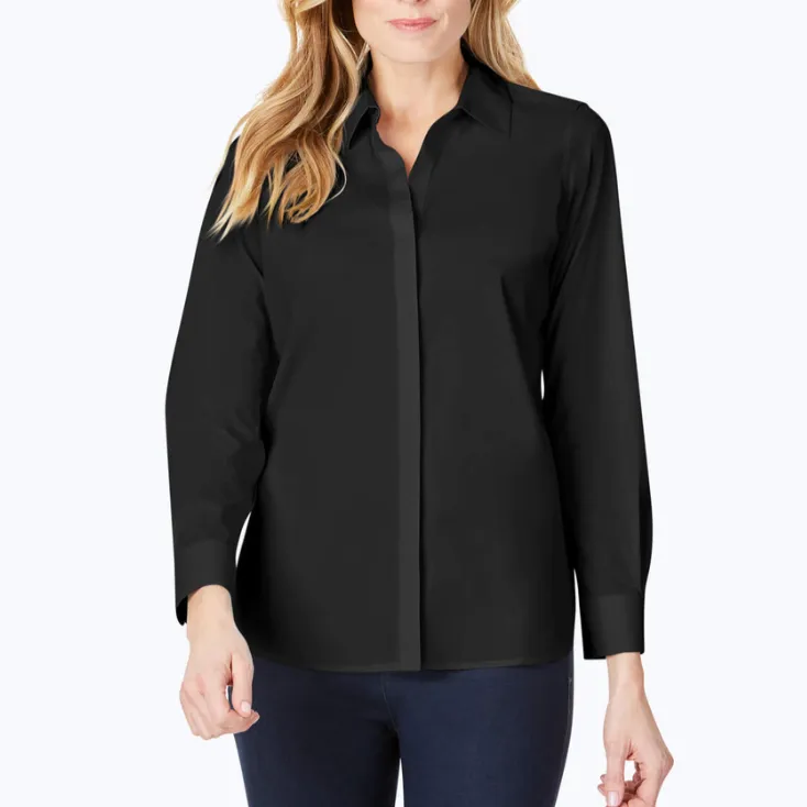 Essential Stretch Non-Iron Shirt - Black