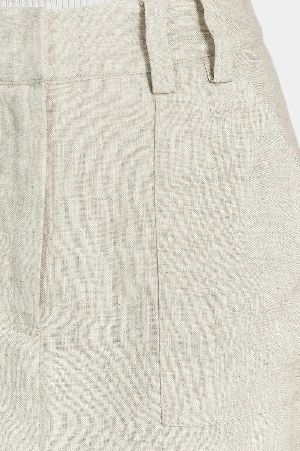 EVA NATURAL LINEN SKORT