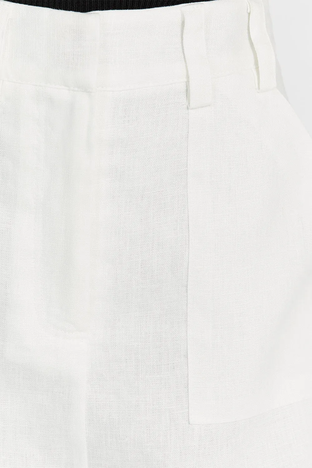 EVA OFF WHITE LINEN SKORT